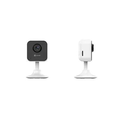 EZVIZ by Hikvision 1080p Wireless Smart Home Camera Night Vision Motion Detection Sound Alerts Privacy Mode Two Way Talk  MicroSD Card Upto 512GB  Google Assistant & Alexa  H1C White