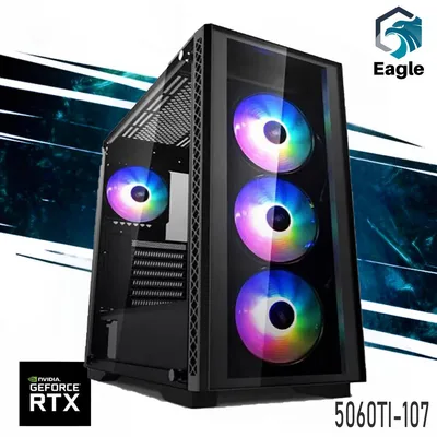 EC Power 5060TI-107 Gaming PC NEW 14Gen Intel I5 14400F 10-Cores w/ Nvidia RTX 5060 TI 16GB DDR7 w/ DDR5 Memory & Advanced Air Cooler