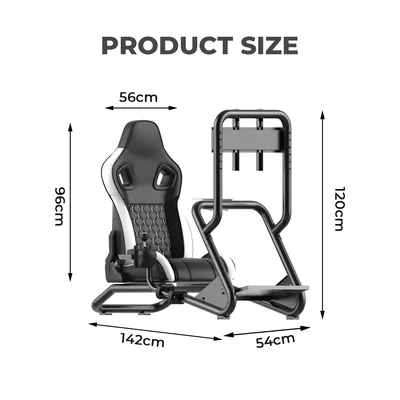 MOG Racing Chair Simulator Steering Wheel Stand With Monitor Stand