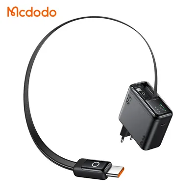 MacDoodoo FreeGo Pro 67W LED Smart Display Charger Gan Model CH-864 With USB-C Cable