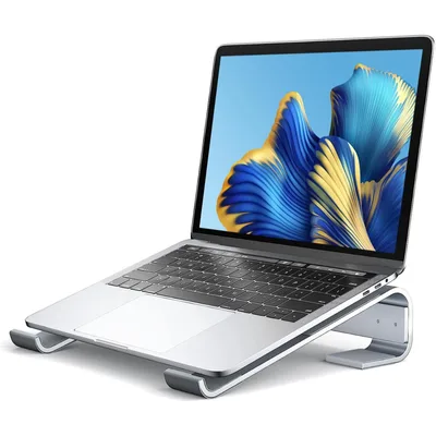 Laptop Stand for Desk,Aluminum Computer Riser,Portable Sturdy Stable Ergonomic Metal Holder Compatible with Apple MacBook Air Pro/Dell/HP/Mini 10-17inch Notebook,Work Home Office Accessories