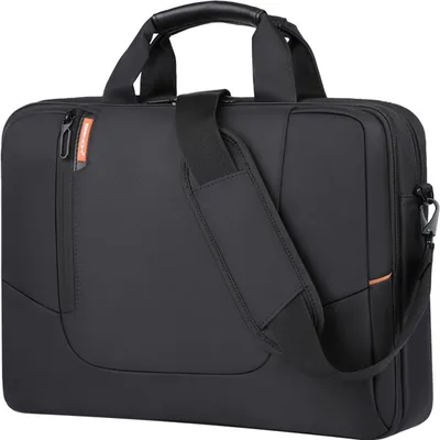 BRINCH(TM) New Soft Nylon Waterproof Laptop Computer Case Cover Sleeve Shoulder Strap Bag with Side Pockets Handles and Detachable for 15.6 inch-Black