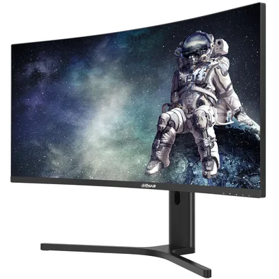 Dahua LM34-E330CA Gaming Curved Monitor, 34" WQHD VA Display, 200Hz Refresh Rate, 1ms (MPRT) Response Time, 1500R Curvature, Adaptive-Sync Technology, 21 9 Aspect Ratio, Black