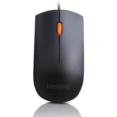 Lenovo 300 Wires Mouse Right And Left Handed USB up to 20 million clicks - black