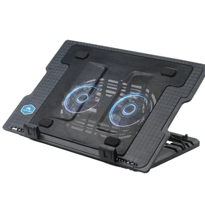 Mikuso NCP-236 Laptop Cooling Pad – 17" Dual Fan Stand, LED, Adjustable, Portable Cooler