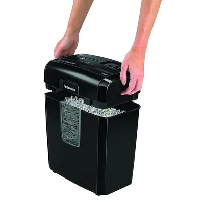 Fellowes Powershred H-8C 8-Sheet Cross-Cut Home and Deskside Paper Shredder with Safety Lock