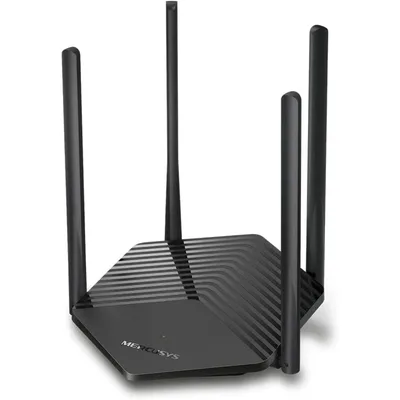 Mercusys MR60X AX1500 Wi-Fi 6 Router, Dual-Band, Wired/ Wireless, OFDMA, MU-MIMO, 4 High-Gain Antennas, Gigabit Ports, Smart Connect, WPA3 Security, Power Saving, Parental Control, Guest Network