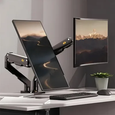  NB North Bayou G55 27″-34″ Dual Monitor Desk Mount TV Bracket