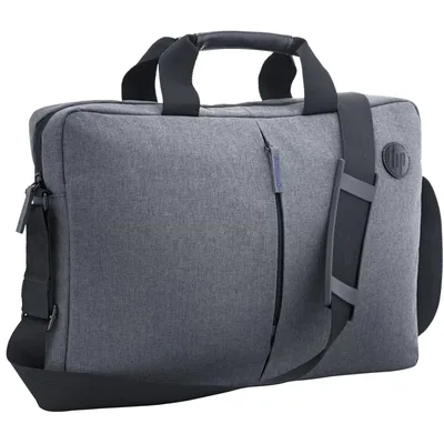HP Essential 15.6 Inch (39.6 cm) Grey TopLoad Briefcase Messenger Bag for Laptop/Chromebook/Mac