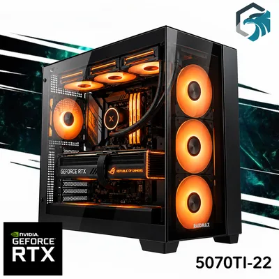 EC Power 5070TI-22 Gaming PC NEW 14Gen Intel I7 20-Cores w/ Nvidia RTX 5070TI 16GB DDR7  Liquid Cooler