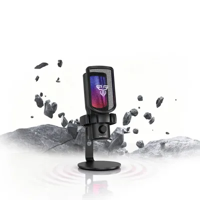 FANTECH WMCX01 LEVIOSA WAVE DUAL-MODE Wireless Condenser Microphone ,Black