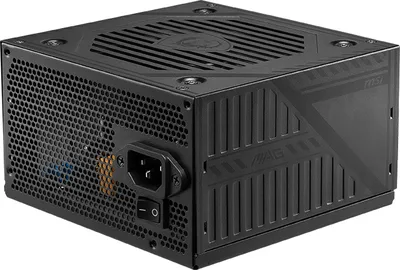 MSI MAG A650BNL, Non-Modular Compact 650W Power Supply, 80+ Bronze, Low-Noise Fan, Active PFC Design
