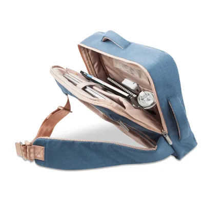 Moshi Venturo Backpack Ultra-Lightweight Durable Materials - Fits up to 15" Laptop - Steel Blue - 99MO077511