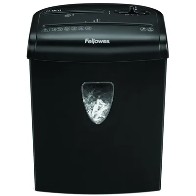 Fellowes Powershred H-8C 8-Sheet Cross-Cut Home and Deskside Paper Shredder with Safety Lock