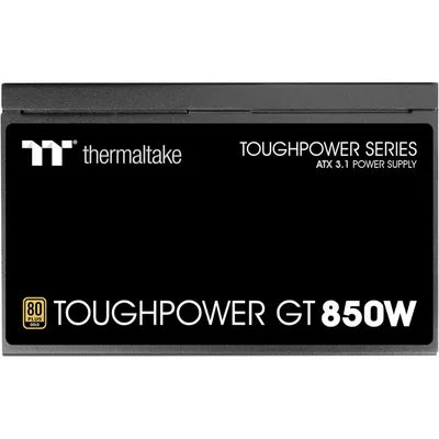 Thermaltake Toughpower GT 850W ATX 3.1 80 Plus Gold Fully Modular Smart Zero Fan; Native 450W PCIe 5.1 Connector BLACK