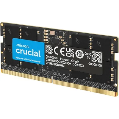 Crucial DDR5 RAM 32GB 5600MHz SODIMM Memory Module For Laptop/Notebook Mini PC (Also 5200MHz/4800MHz) CL46 